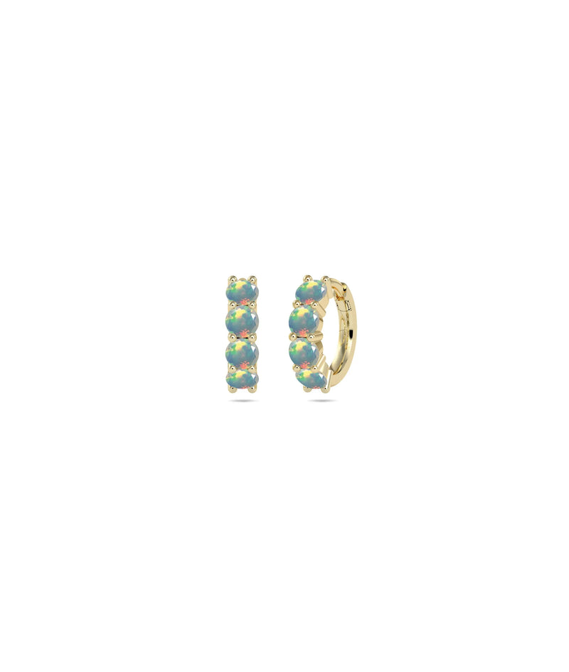 Birthstone Hoop Earring - 79e | Everyday 14K Gold Jewelry
