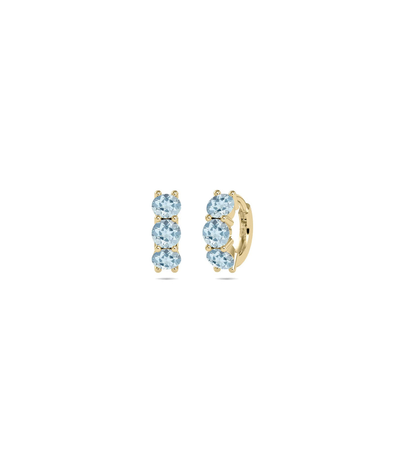Birthstone Hoop Earring - 79e | Everyday 14K Gold Jewelry