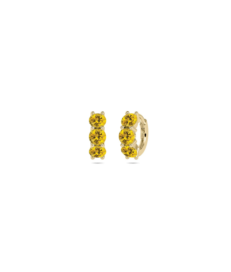 Birthstone Hoop Earring - 79e | Everyday 14K Gold Jewelry