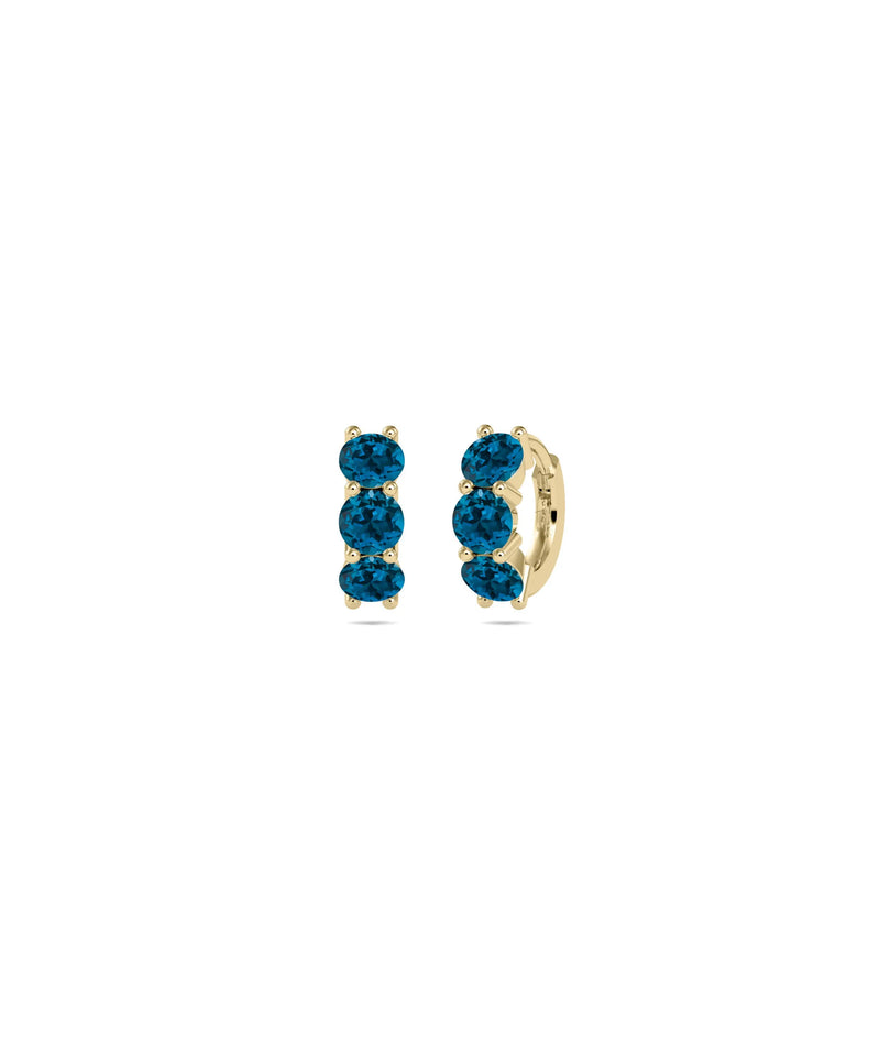 Birthstone Hoop Earring - 79e | Everyday 14K Gold Jewelry
