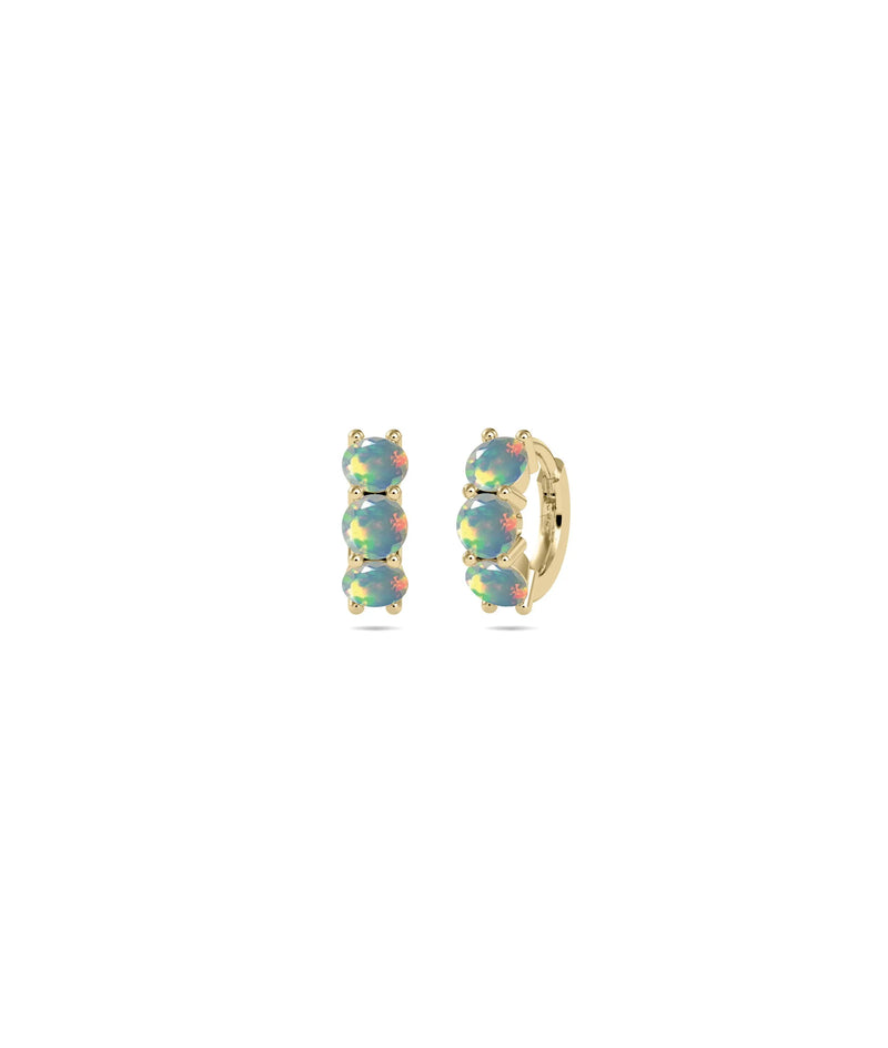 Birthstone Hoop Earring - 79e | Everyday 14K Gold Jewelry