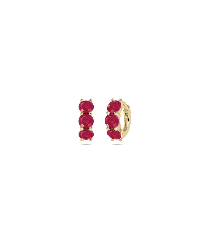 Birthstone Hoop Earring - 79e | Everyday 14K Gold Jewelry