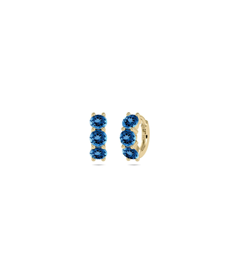 Birthstone Hoop Earring - 79e | Everyday 14K Gold Jewelry