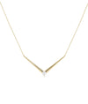 Chevron Birthstone Solitaire Necklace - 79e | Everyday 14K Gold Jewelry