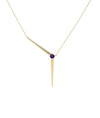 Y Shape Birthstone Solitaire Necklace - 79e | Everyday 14K Gold Jewelry