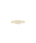 Two Stone Bezel Band Ring