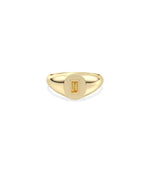 Signet Birthstone Ring - 79e | Everyday 14K Gold Jewelry