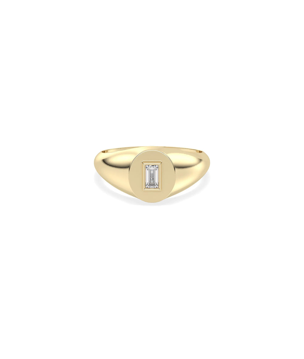 Signet Birthstone Ring - 79e | Everyday 14K Gold Jewelry