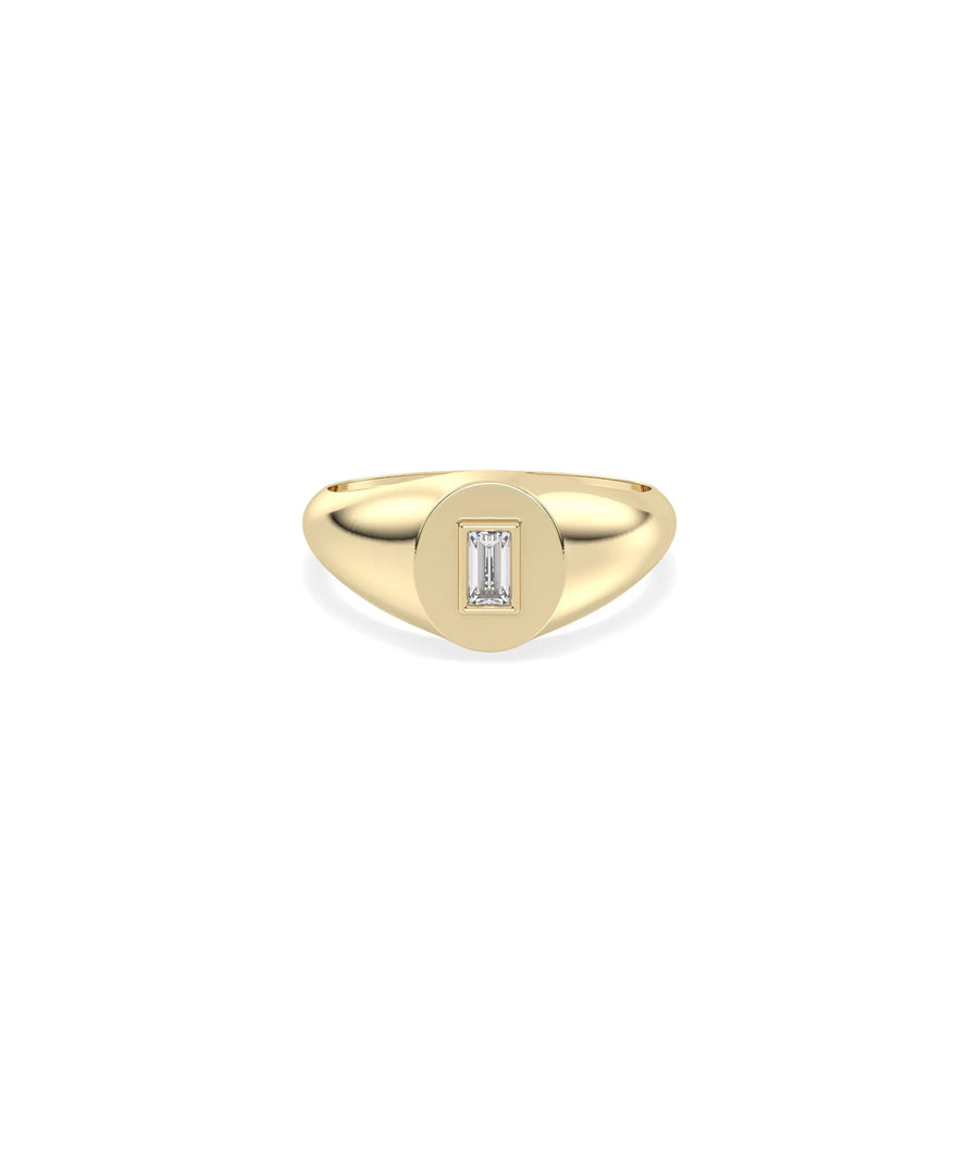 Signet Birthstone Ring - 79e | Everyday 14K Gold Jewelry