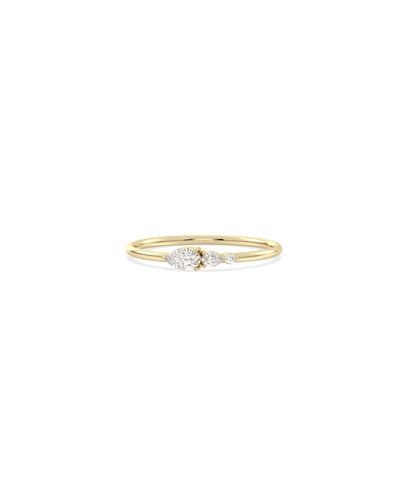 Birthstone and Diamond Band Ring - 79e | Everyday 14K Gold Jewelry