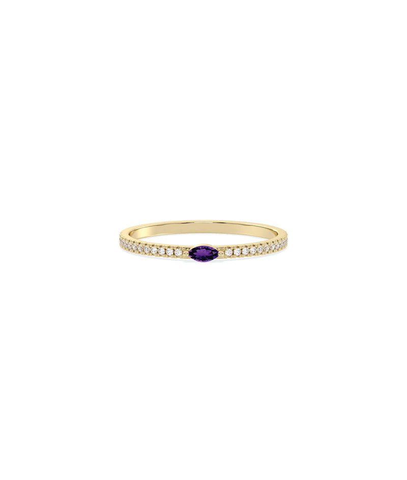 Diamond Stackable Ring - 79e | Everyday 14K Gold Jewelry