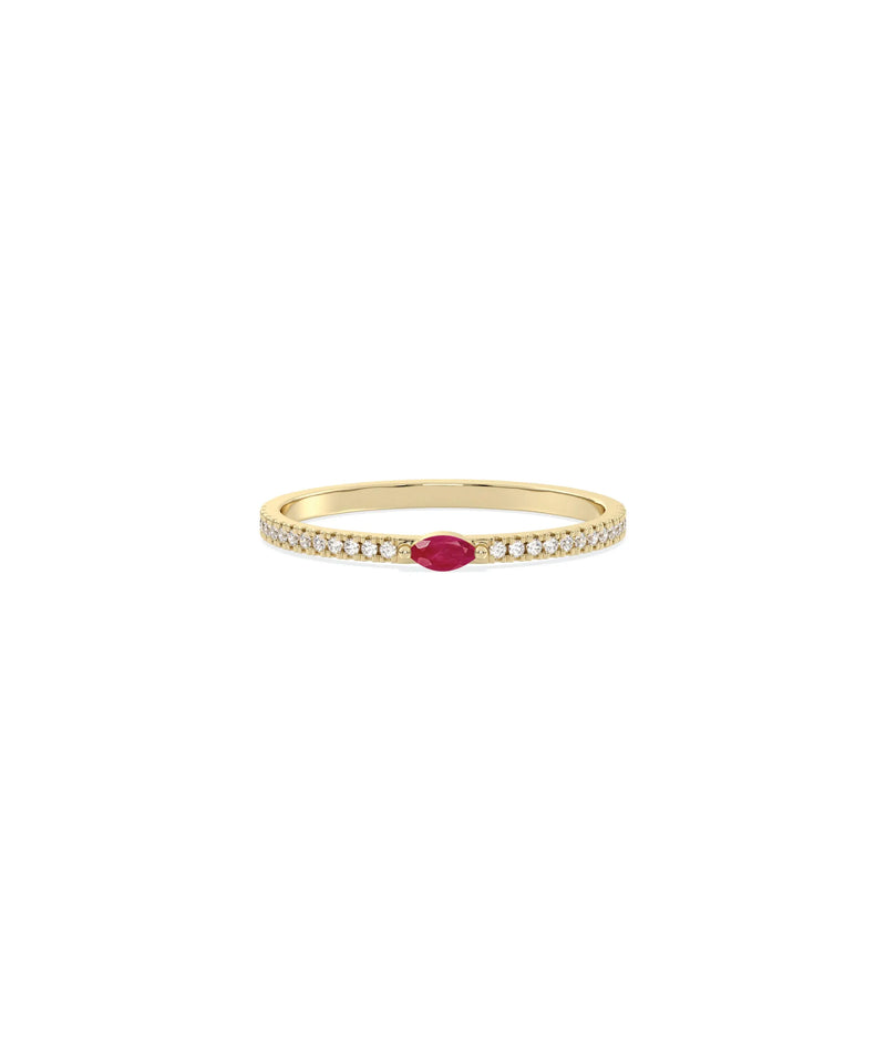 Diamond Stackable Ring - 79e | Everyday 14K Gold Jewelry
