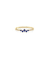 Birthstone Cluster and Diamond Band Ring - 79e | Everyday 14K Gold Jewelry