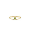 Birthstone Bezel Set Split Shank Ring - 79e | Everyday 14K Gold Jewelry