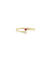 2 Stone Birthstone and Diamond Ring - 79e | Everyday 14K Gold Jewelry