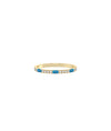 Birthstone Baguette and Diamond Band Ring - 79e | Everyday 14K Gold Jewelry