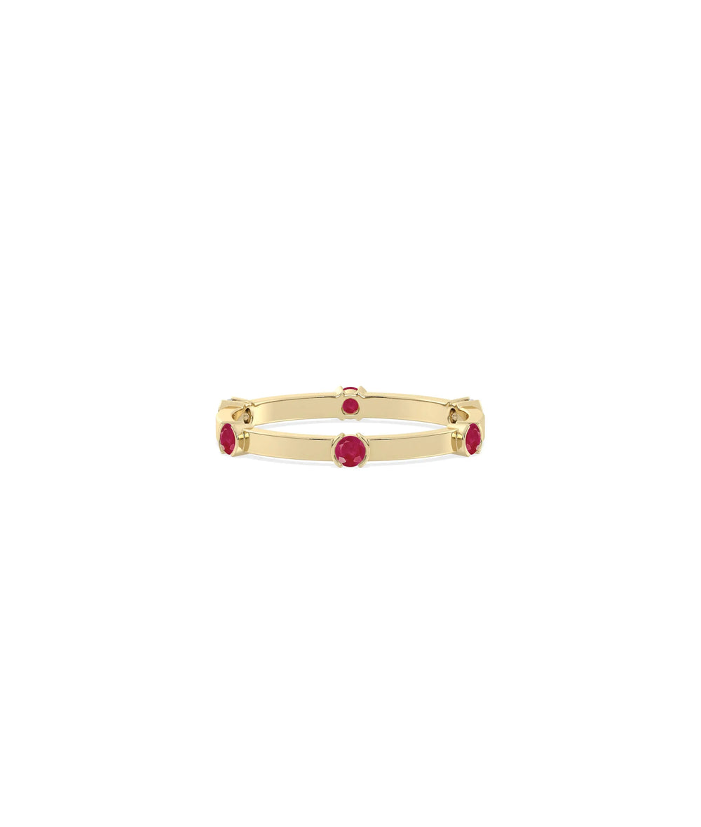 Birthstone Eternity Band Ring - 79e | Everyday 14K Gold Jewelry