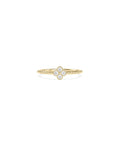 Clover Beaded Band Ring