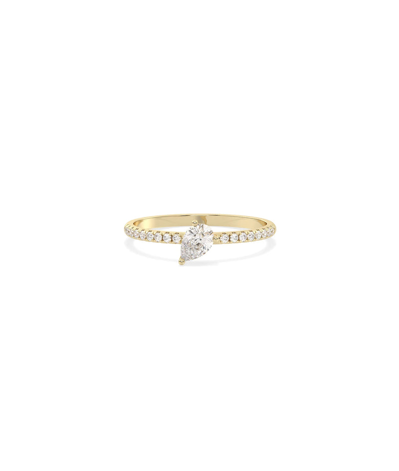 Birthstone and Diamond Band Ring - 79e | Everyday 14K Gold Jewelry