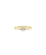 Birthstone and Diamond Evil Eye Ring | Everyday Jewelry - 79e | Everyday 14K Gold Jewelry
