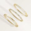 Sliding Diamond Channel Set Bangle - 79e | Everyday 14K Gold Jewelry