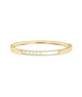 Sliding Diamond Channel-Set Bangle