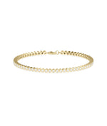 Diamond Bezel Set Tennis Bracelet - 79e | Everyday 14K Gold Jewelry