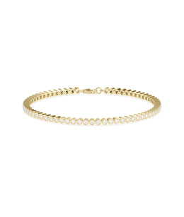 Diamond Bezel Set Tennis Bracelet - 79e | Everyday 14K Gold Jewelry