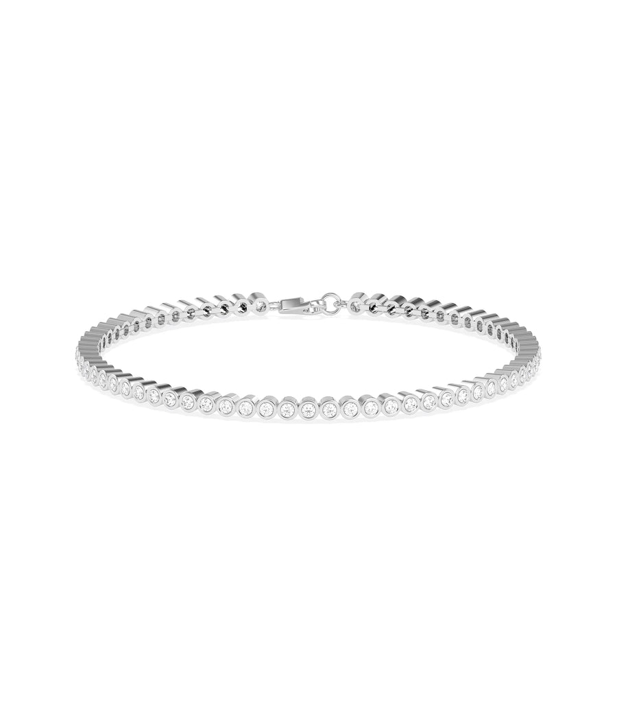 Diamond Bezel Set Tennis Bracelet - 79e | Everyday 14K Gold Jewelry