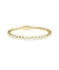 Bezel-Set Diamond Tennis Bracelet