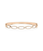 Diamond Link Bangle - 79e | Everyday 14K Gold Jewelry