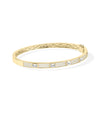 Diamond Pave Station Bangle - 79e | Everyday 14K Gold Jewelry