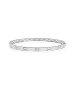 Diamond Pave Station Bangle - 79e | Everyday 14K Gold Jewelry