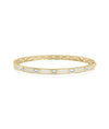 Diamond Pave Station Bangle - 79e | Everyday 14K Gold Jewelry
