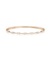 Diamond Graduating Bangle - 79e | Everyday 14K Gold Jewelry