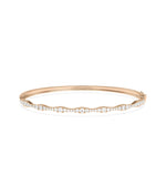 Diamond Graduating Bangle - 79e | Everyday 14K Gold Jewelry