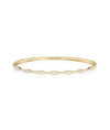 Diamond Graduating Bangle - 79e | Everyday 14K Gold Jewelry
