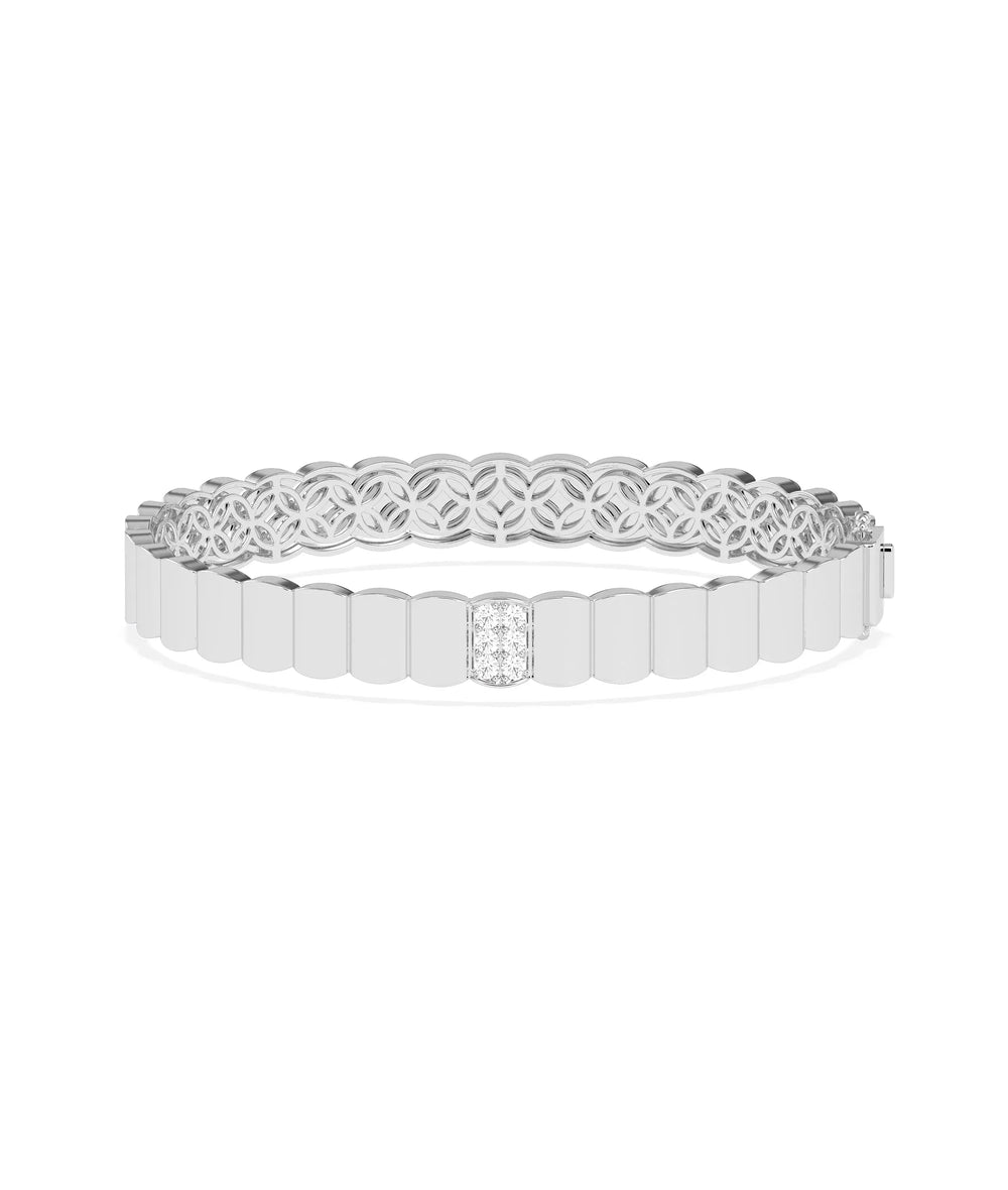 Diamond Pave Bangle - 79e | Everyday 14K Gold Jewelry