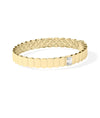 Solitaire Lab Diamond Gold Bangle - 79e | Everyday 14K Gold Jewelry