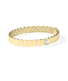 Solitaire Lab Diamond Gold Bangle - 79e | Everyday 14K Gold Jewelry