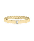 Lab Diamond Solitaire Gold Bangle