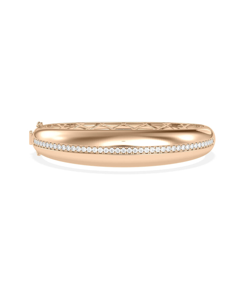 Diamond Dome Bangle - 79e | Everyday 14K Gold Jewelry