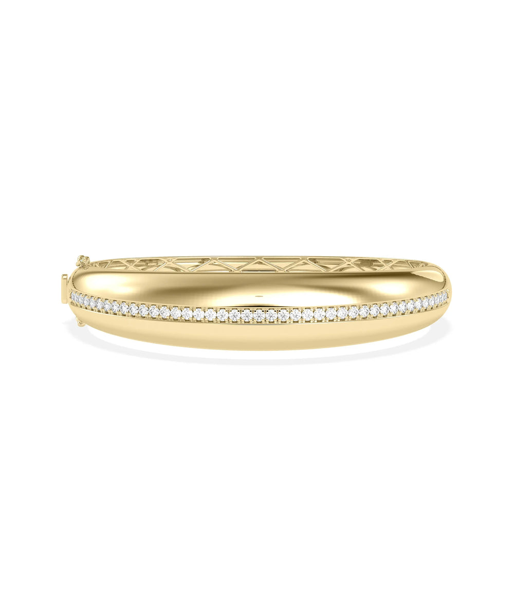 Diamond Dome Bangle - 79e | Everyday 14K Gold Jewelry