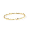 Natural Diamond Twist Bangle - 79e | Everyday 14K Gold Jewelry