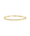 Natural Diamond Twist Bangle - 79e | Everyday 14K Gold Jewelry