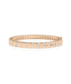 S Diamond Fluted Bangle - 79e | Everyday 14K Gold Jewelry