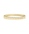S Diamond Fluted Bangle - 79e | Everyday 14K Gold Jewelry