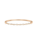 Diamond Twist Bangle - 79e | Everyday 14K Gold Jewelry
