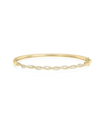 Diamond Twist Bangle - 79e | Everyday 14K Gold Jewelry