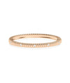 Diamond Station Fluted Bangle - 79e | Everyday 14K Gold Jewelry